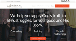 Desktop Screenshot of biblicalcounselingcenter.org