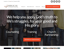Tablet Screenshot of biblicalcounselingcenter.org